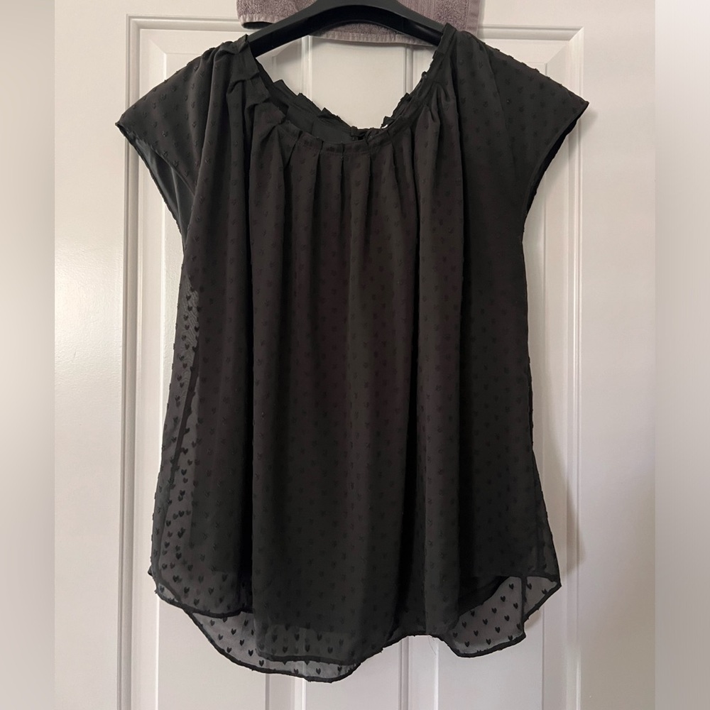 LC Lauren Conrad Black Blouse - XXL